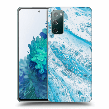 Picasee husă transparentă din silicon pentru Samsung Galaxy S20 FE - Blue liquid