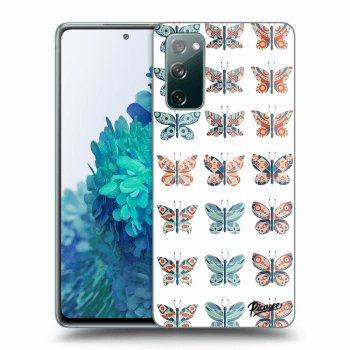 Picasee husă transparentă din silicon pentru Samsung Galaxy S20 FE - Butterflies