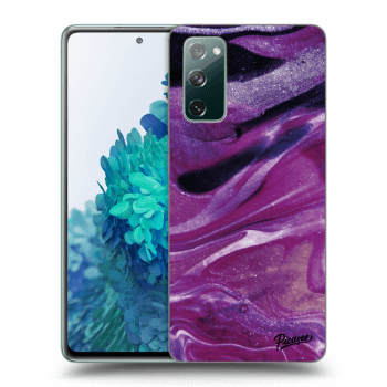 Husă pentru Samsung Galaxy S20 FE - Purple glitter