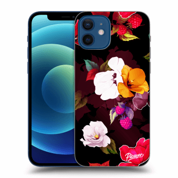 Picasee ULTIMATE CASE MagSafe pentru Apple iPhone 12 - Flowers and Berries