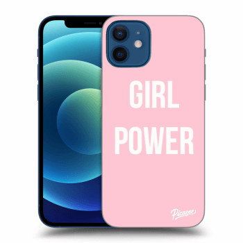 Picasee husă neagră din silicon pentru Apple iPhone 12 - Girl power