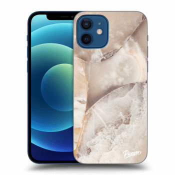 Picasee ULTIMATE CASE MagSafe pentru Apple iPhone 12 - Cream marble
