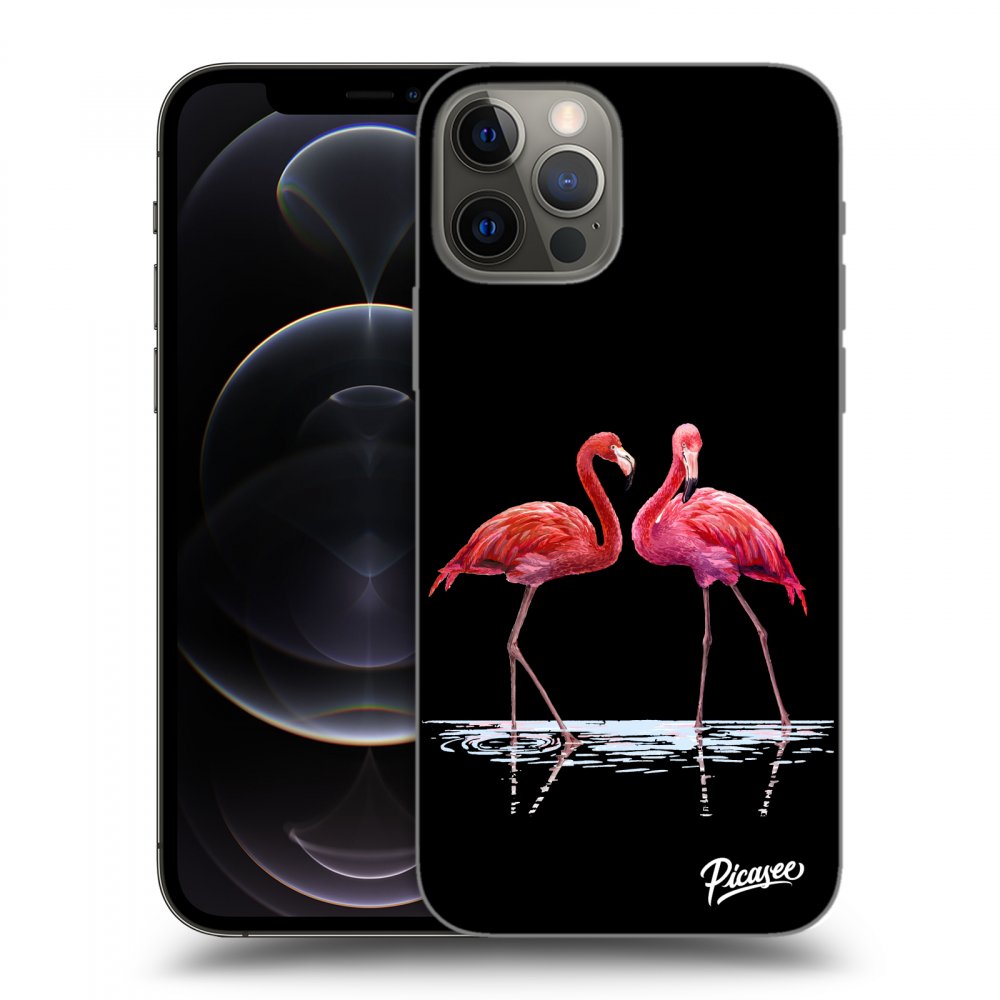 Picasee ULTIMATE CASE MagSafe pentru Apple iPhone 12 Pro - Flamingos couple