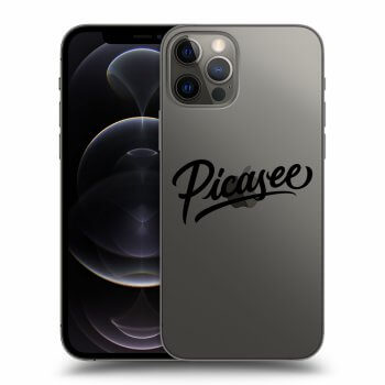 Picasee husă transparentă din silicon pentru Apple iPhone 12 Pro - Picasee - old logo - black