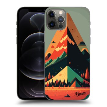 Picasee husă neagră din silicon pentru Apple iPhone 12 Pro - Oregon