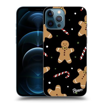 Picasee husă neagră din silicon pentru Apple iPhone 12 Pro Max - Gingerbread