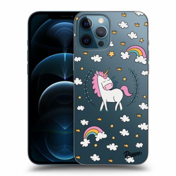 Picasee husă transparentă din silicon pentru Apple iPhone 12 Pro Max - Unicorn star heaven