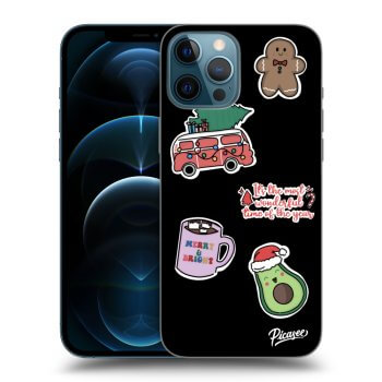 Husă pentru Apple iPhone 12 Pro Max - Christmas Stickers