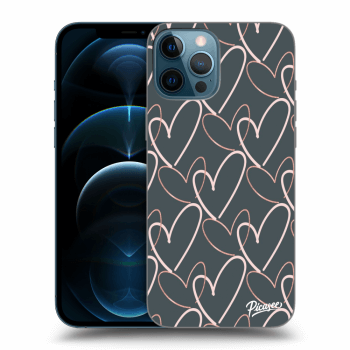 Picasee husă transparentă din silicon pentru Apple iPhone 12 Pro Max - Lots of love