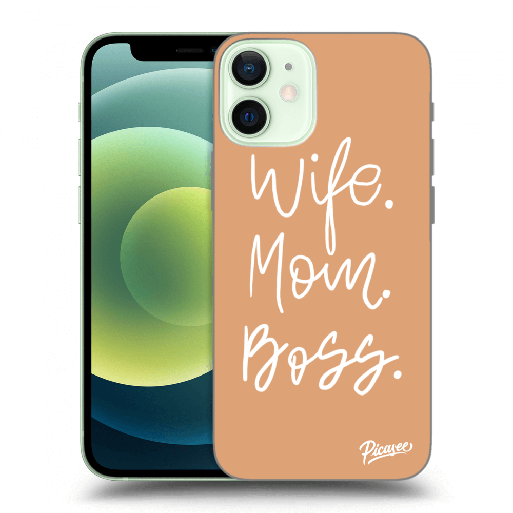 Picasee ULTIMATE CASE pentru Apple iPhone 12 mini - Boss Mama