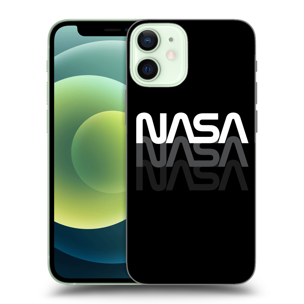 Picasee husă transparentă din silicon pentru Apple iPhone 12 mini - NASA Triple