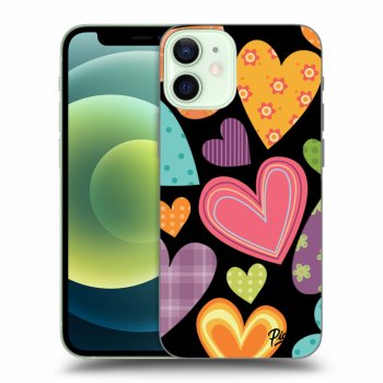 Husă pentru Apple iPhone 12 mini - Colored heart