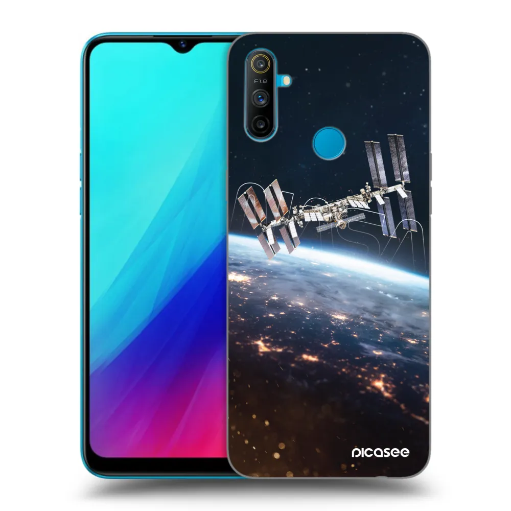 Picasee husă neagră din silicon pentru Realme C3 - Station