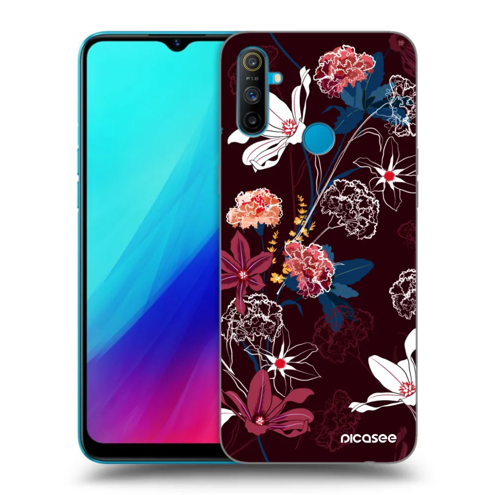 Picasee husă neagră din silicon pentru Realme C3 - Dark Meadow