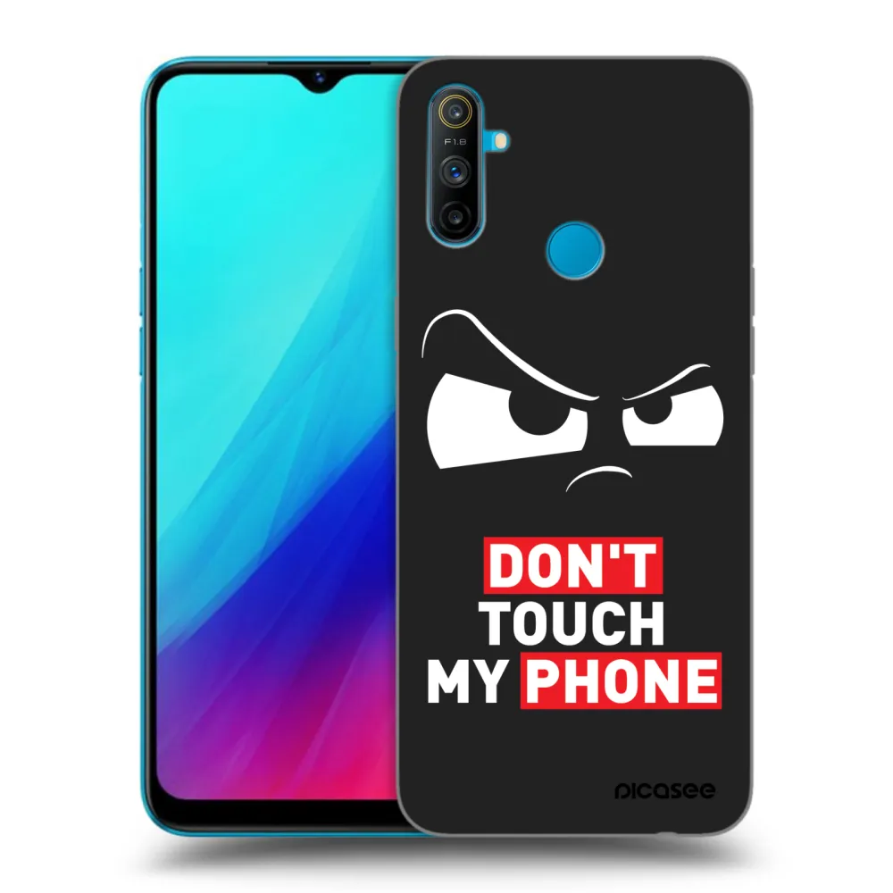 Picasee husă neagră din silicon pentru Realme C3 - Cloudy Eye - Transparent