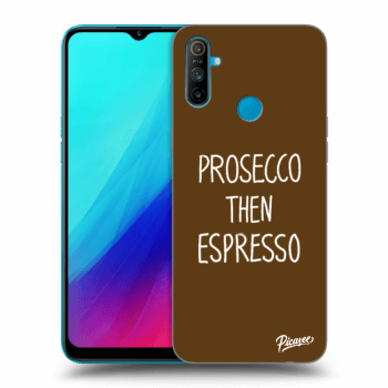 Picasee husă neagră din silicon pentru Realme C3 - Prosecco then espresso