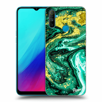 Husă pentru Realme C3 - Green Gold