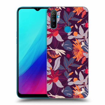 Husă pentru Realme C3 - Purple Leaf