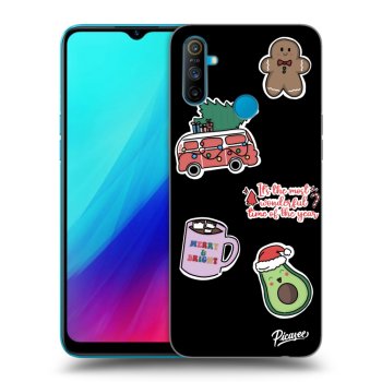 Husă pentru Realme C3 - Christmas Stickers