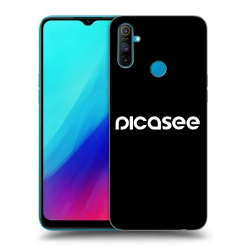 Husă pentru Realme C3 - Picasee - new logo - white
