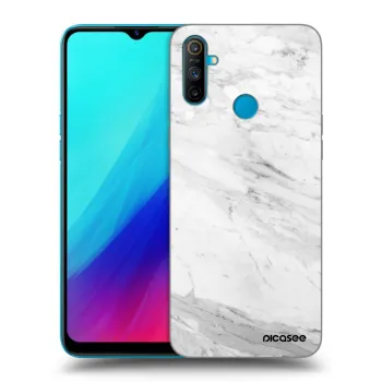 Husă pentru Realme C3 - White marble
