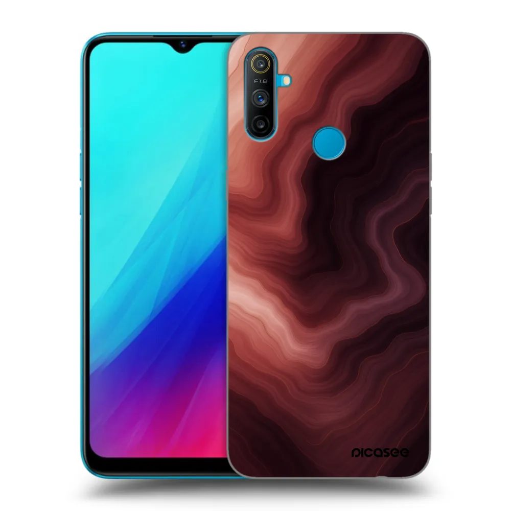 Picasee husă neagră din silicon pentru Realme C3 - Rouge