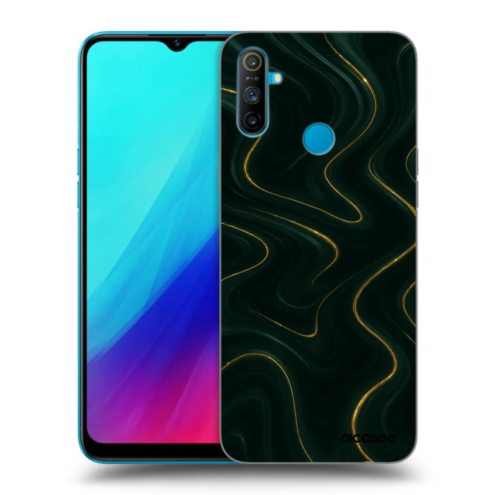 Picasee husă neagră din silicon pentru Realme C3 - Vawes