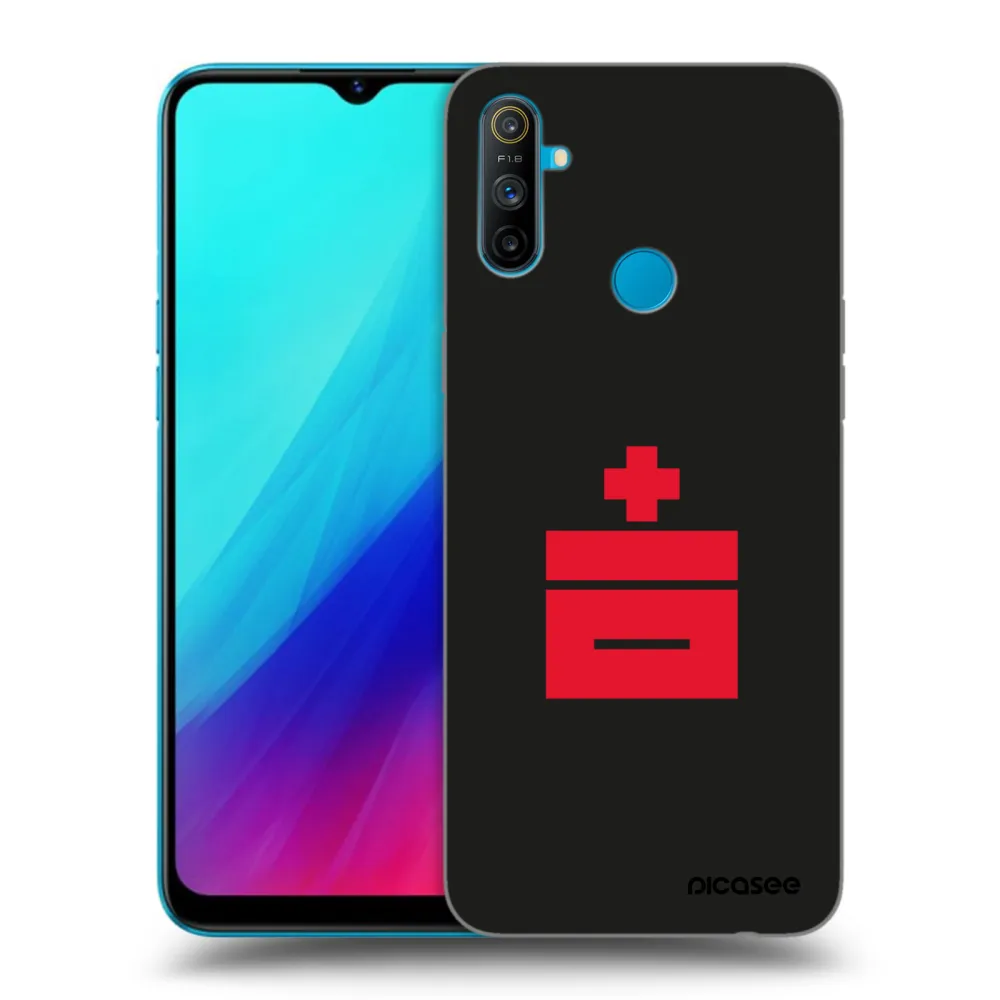 Picasee husă neagră din silicon pentru Realme C3 - Le Plastenciaga