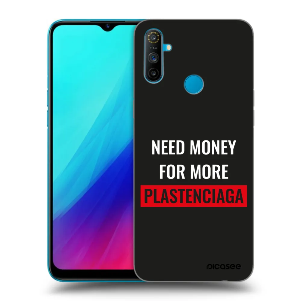 Picasee husă neagră din silicon pentru Realme C3 - More PLASTENCIAGA