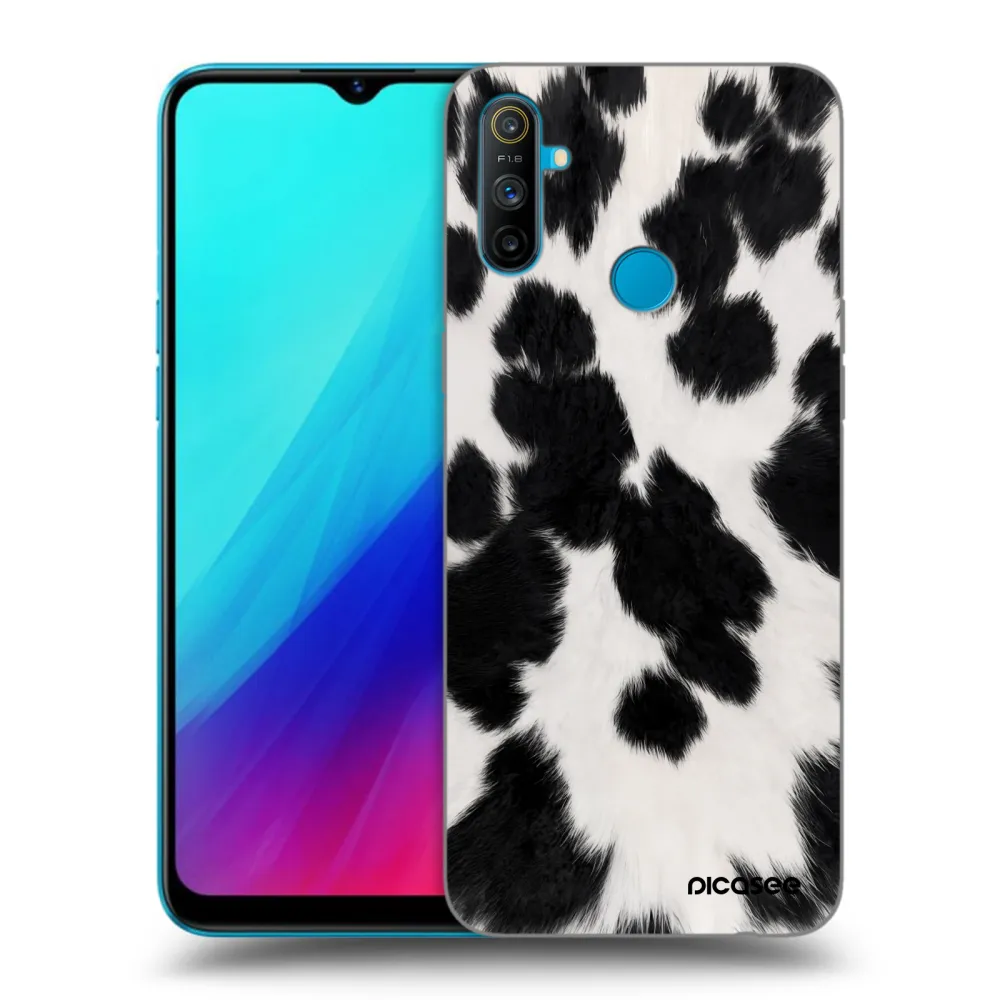 Picasee husă neagră din silicon pentru Realme C3 - Black Moo
