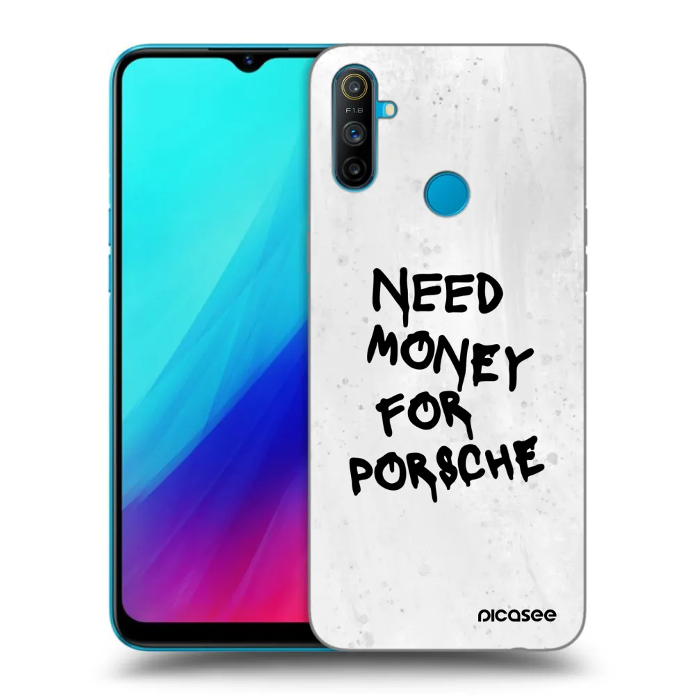 Picasee husă neagră din silicon pentru Realme C3 - White Dollar