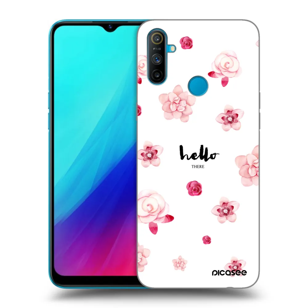 Picasee husă neagră din silicon pentru Realme C3 - Hello there
