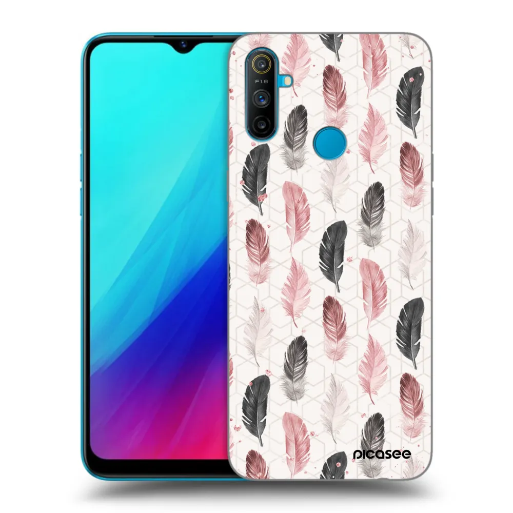 Picasee husă neagră din silicon pentru Realme C3 - Feather 2