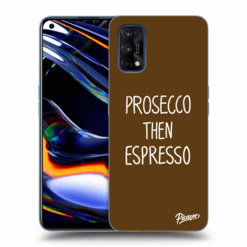Picasee husă transparentă din silicon pentru Realme 7 Pro - Prosecco then espresso