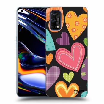 Husă pentru Realme 7 Pro - Colored heart
