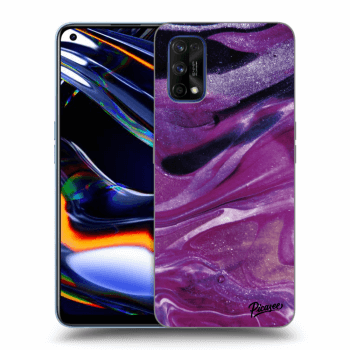 Husă pentru Realme 7 Pro - Purple glitter