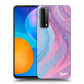 Husă pentru Huawei P Smart 2021 - Pink liquid