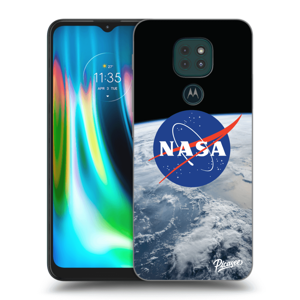 Picasee husă transparentă din silicon pentru Motorola Moto G9 Play - Nasa Earth