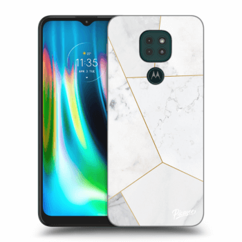 Husă pentru Motorola Moto G9 Play - White tile