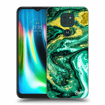 Husă pentru Motorola Moto G9 Play - Green Gold