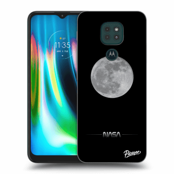 Picasee husă neagră din silicon pentru Motorola Moto G9 Play - Moon Minimal