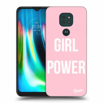 Picasee husă transparentă din silicon pentru Motorola Moto G9 Play - Girl power