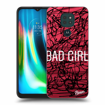 Picasee husă neagră din silicon pentru Motorola Moto G9 Play - Bad girl