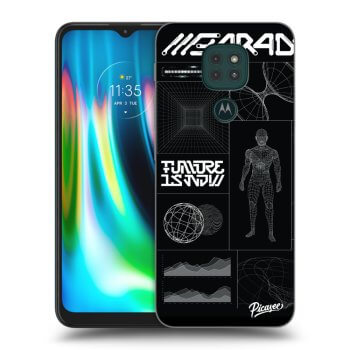 Picasee husă transparentă din silicon pentru Motorola Moto G9 Play - BLACK BODY