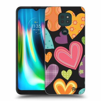 Husă pentru Motorola Moto G9 Play - Colored heart