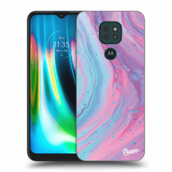 Husă pentru Motorola Moto G9 Play - Pink liquid