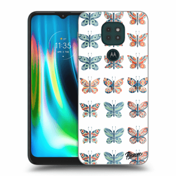 Picasee husă transparentă din silicon pentru Motorola Moto G9 Play - Butterflies