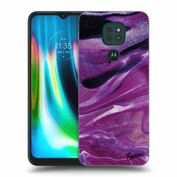 Husă pentru Motorola Moto G9 Play - Purple glitter