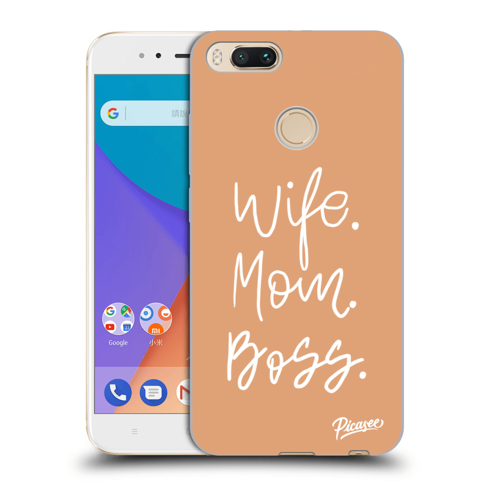 Picasee husă transparentă din silicon pentru Xiaomi Mi A1 Global - Boss Mama