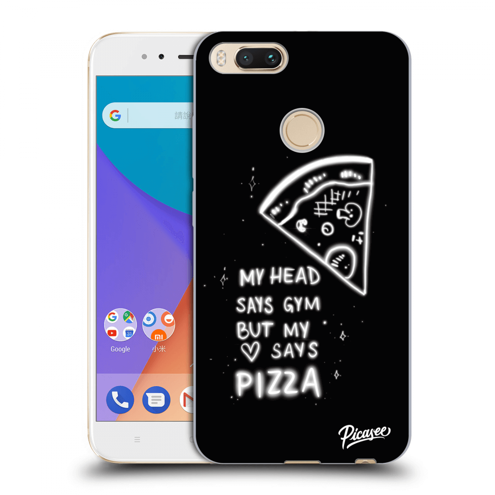 Picasee husă transparentă din silicon pentru Xiaomi Mi A1 Global - Pizza